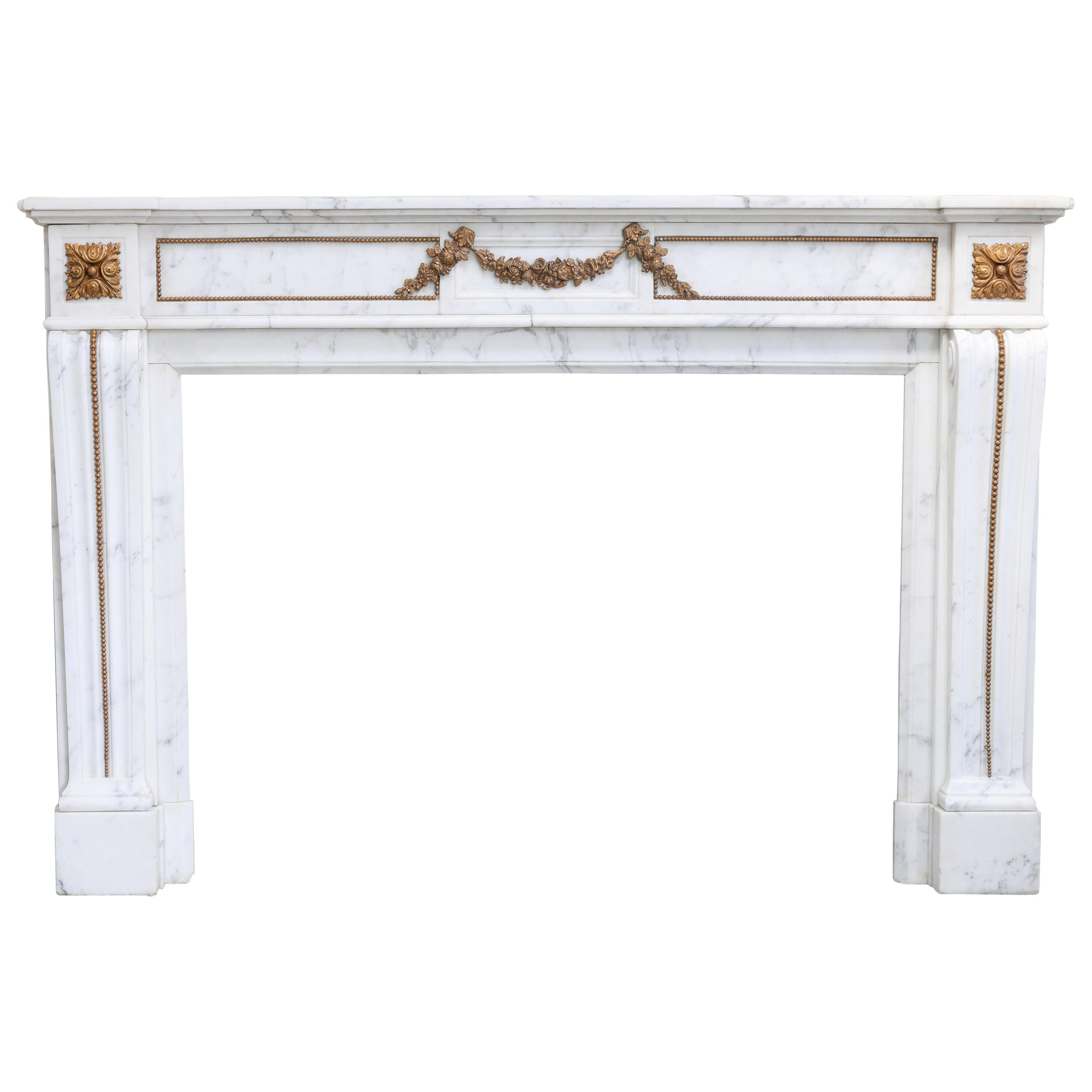 19th Century Mantel in Style of Louis XVI For Sale