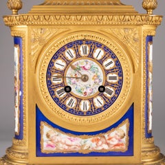 Garniture de cheminée du XIXe siècle par Delettrez, période Napoléon III.