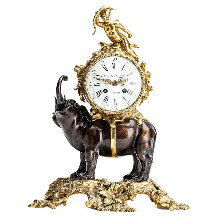 19th century Mantelclock by 'Martinot a Paris'  For Sale