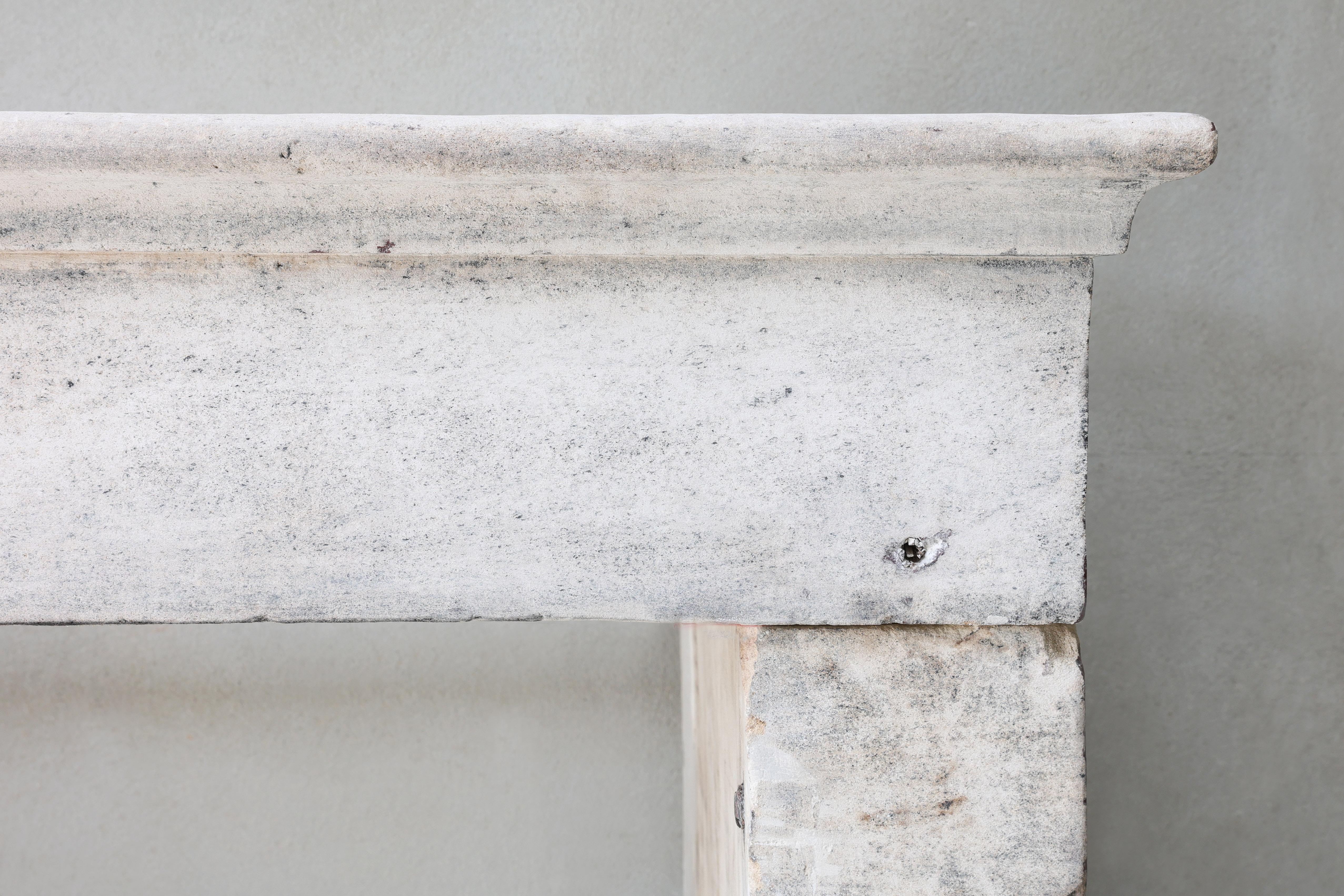 Other 19th Century Mantle in Campagnarde Style of French Limestone