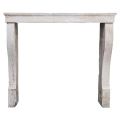 19th Century Mantle Surround in Campagnarde Style of French Limestone