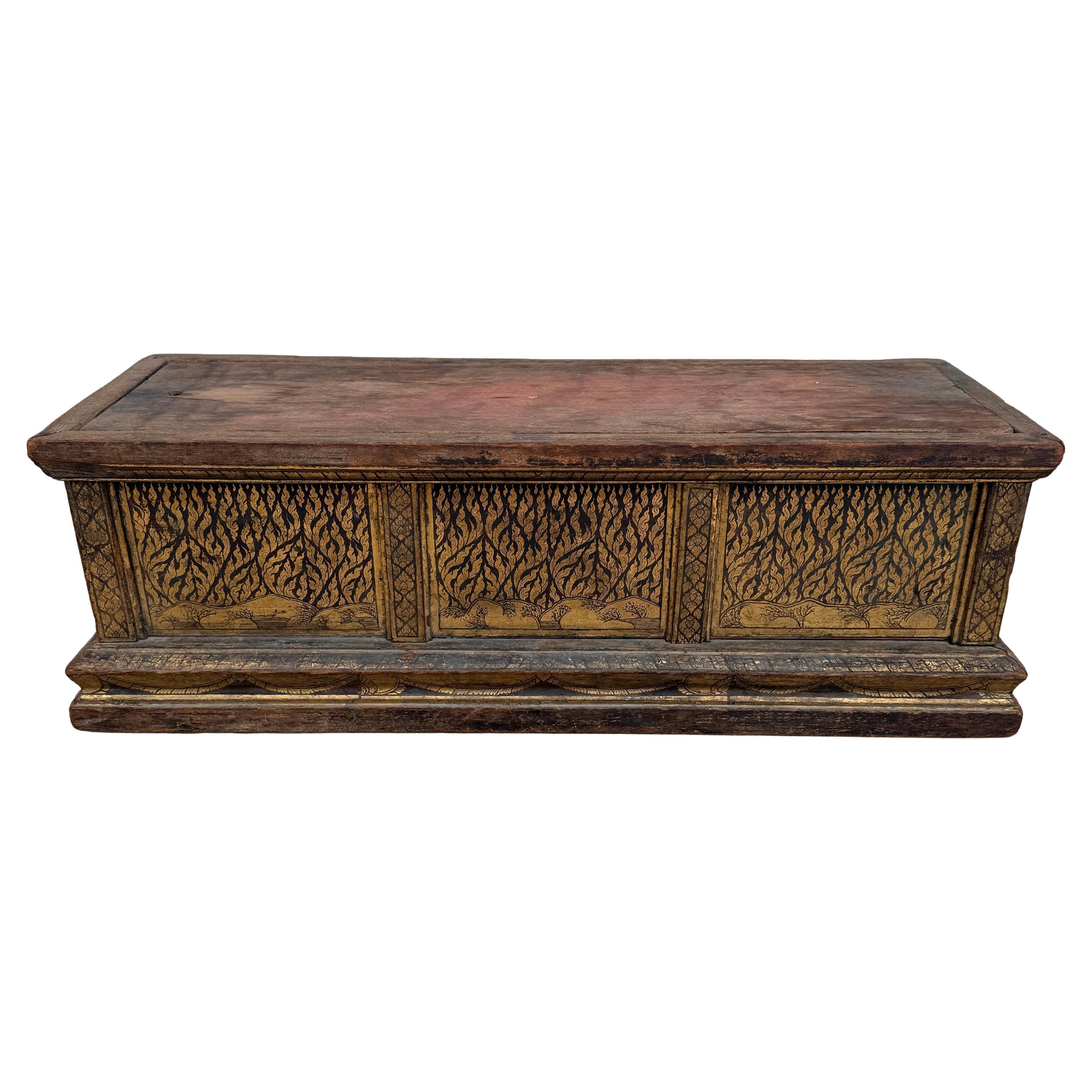 19th Century Manuscript Thai Prayer Box