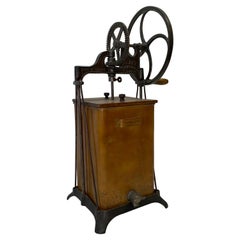 19th Century Maple & Cast Iron Dazey Butter Churner