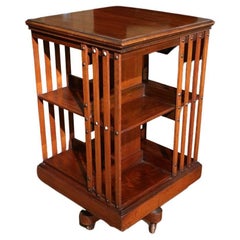 19th Century Maple & Co Revolving Bookcase
