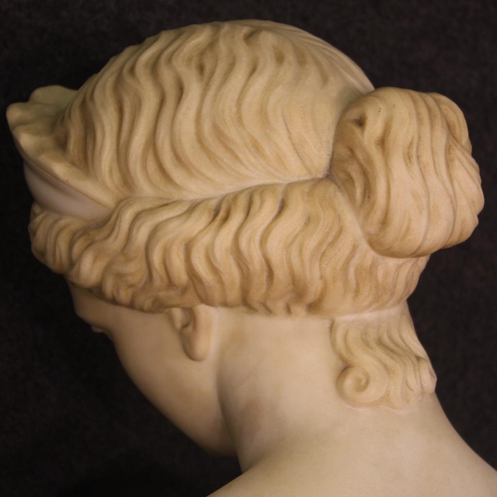 19th Century Marble Antique Italian Bust Of The goddess Venus Sculpture, 1870 6