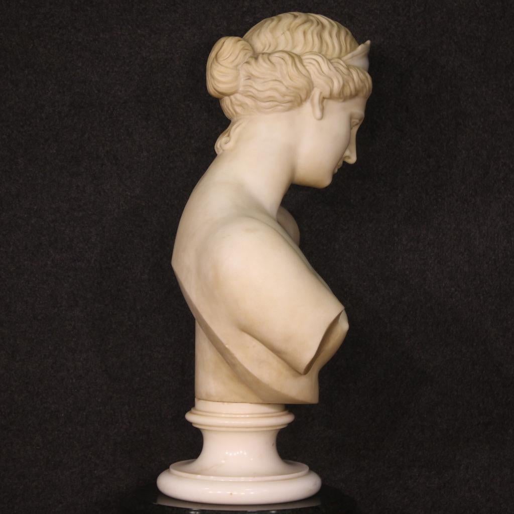 19th Century Marble Antique Italian Bust Of The goddess Venus Sculpture, 1870 2
