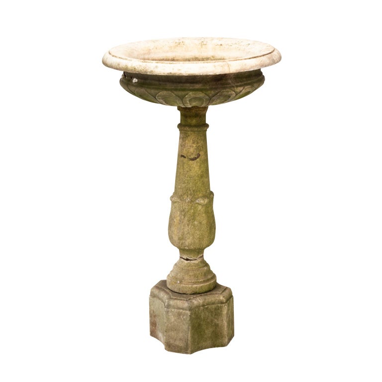 19th Century Marble Bird Bath at 1stDibs