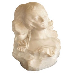 19th Century Marble Bust of a Lady Signed Luisi 