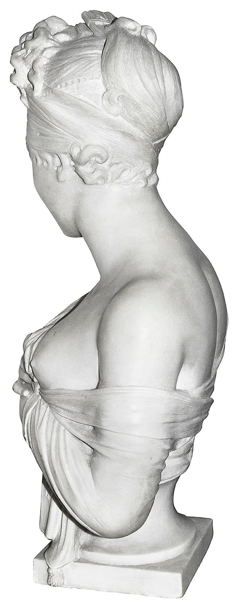 French 19th Century Marble bust of Madame Récamier. For Sale