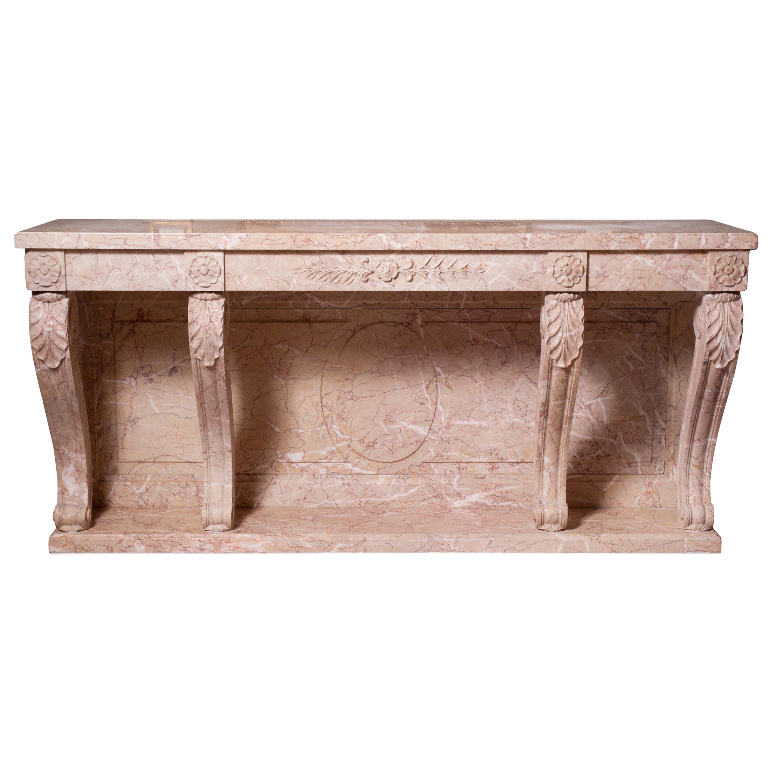 19th Century Marble Console Louis XVI Style For Sale