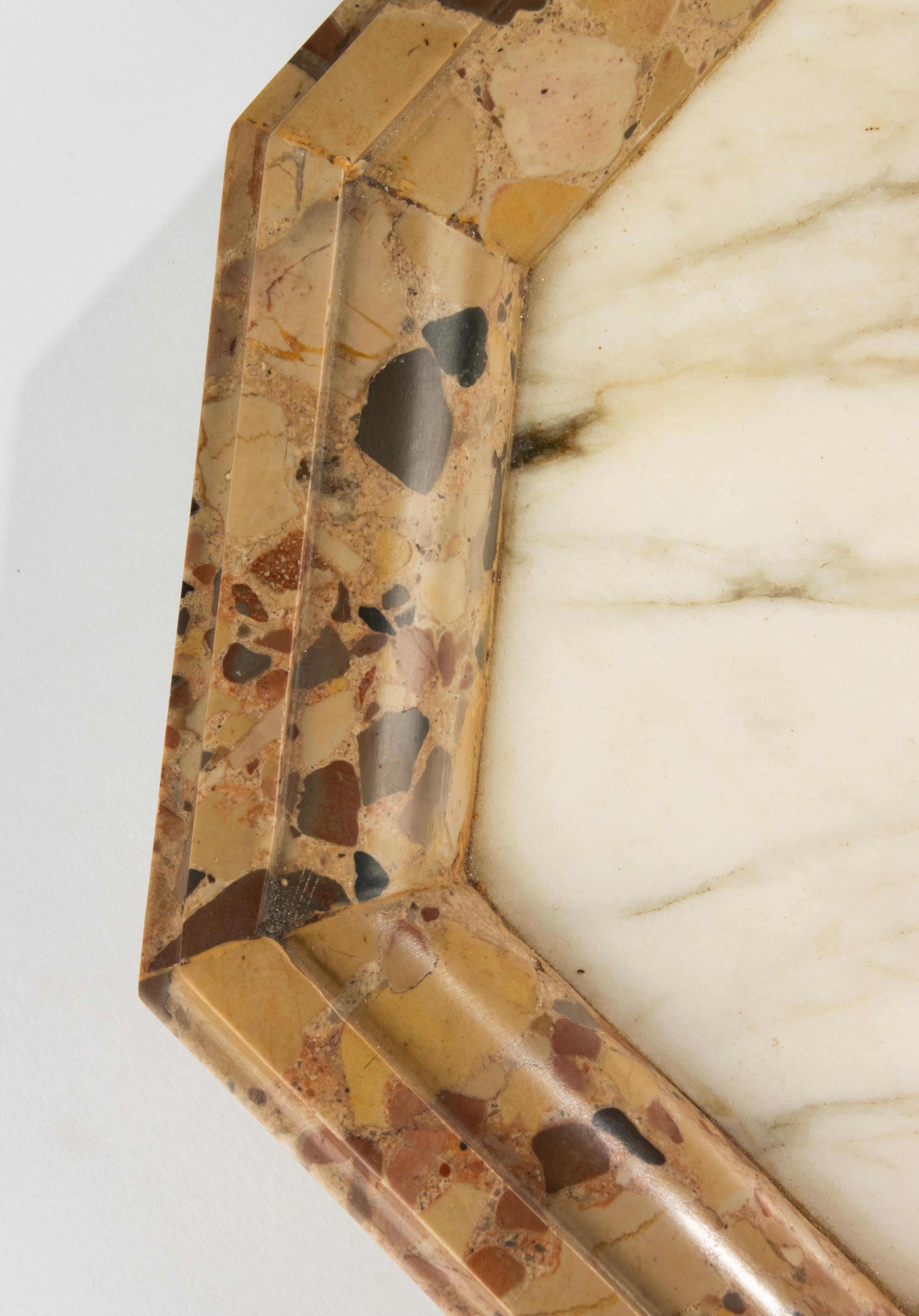 Piatto in marmo del XIX secolo - Marmo Breccia Aleppo in vendita 6