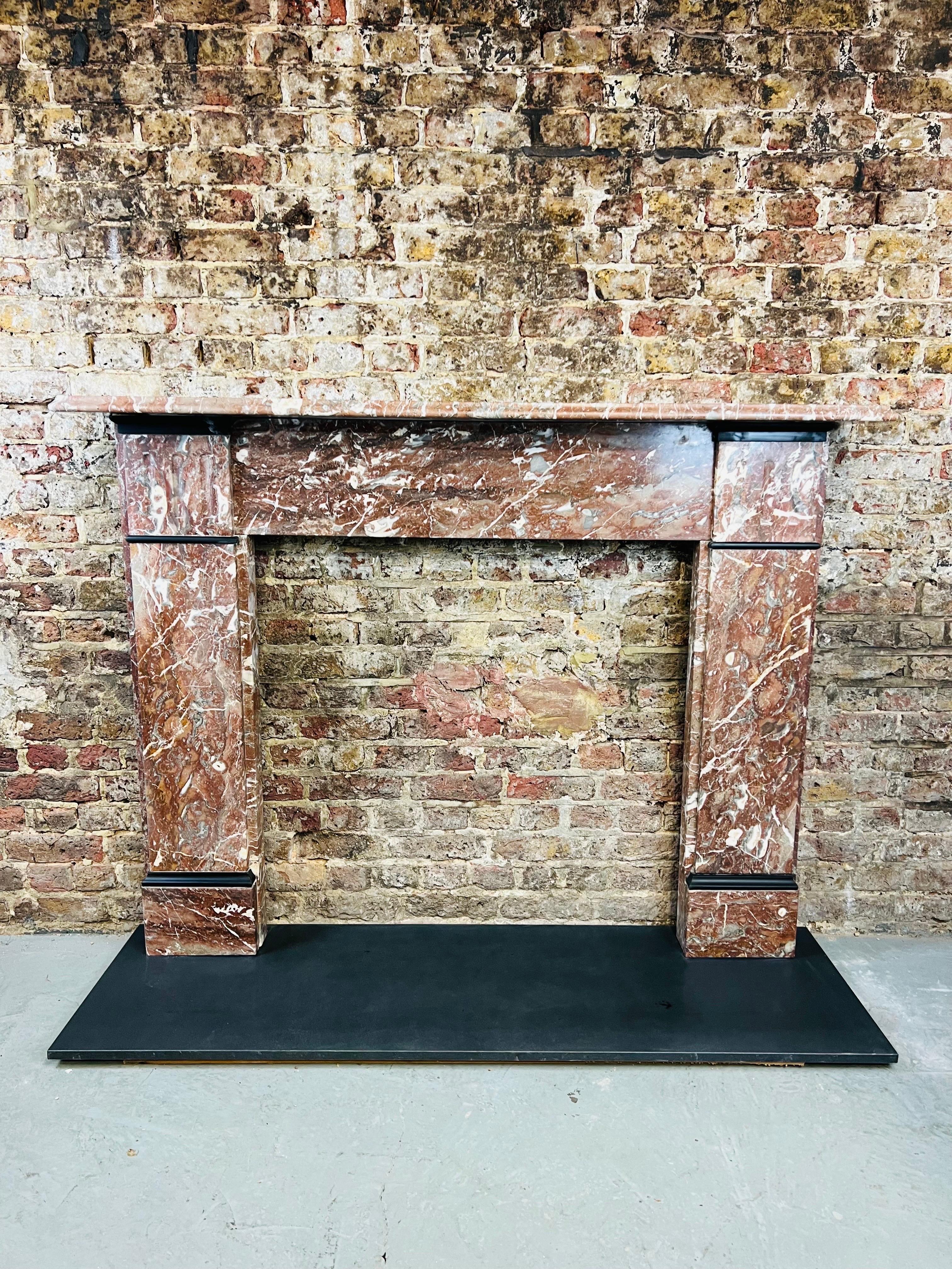 Victorian 19th Century, Marble Fireplace Mantlepiece For Sale