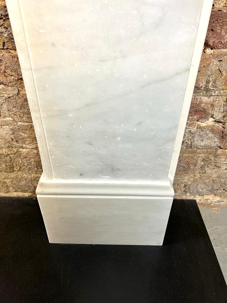 Hand-Carved 19th Century Marble Fireplace Mantlepiece