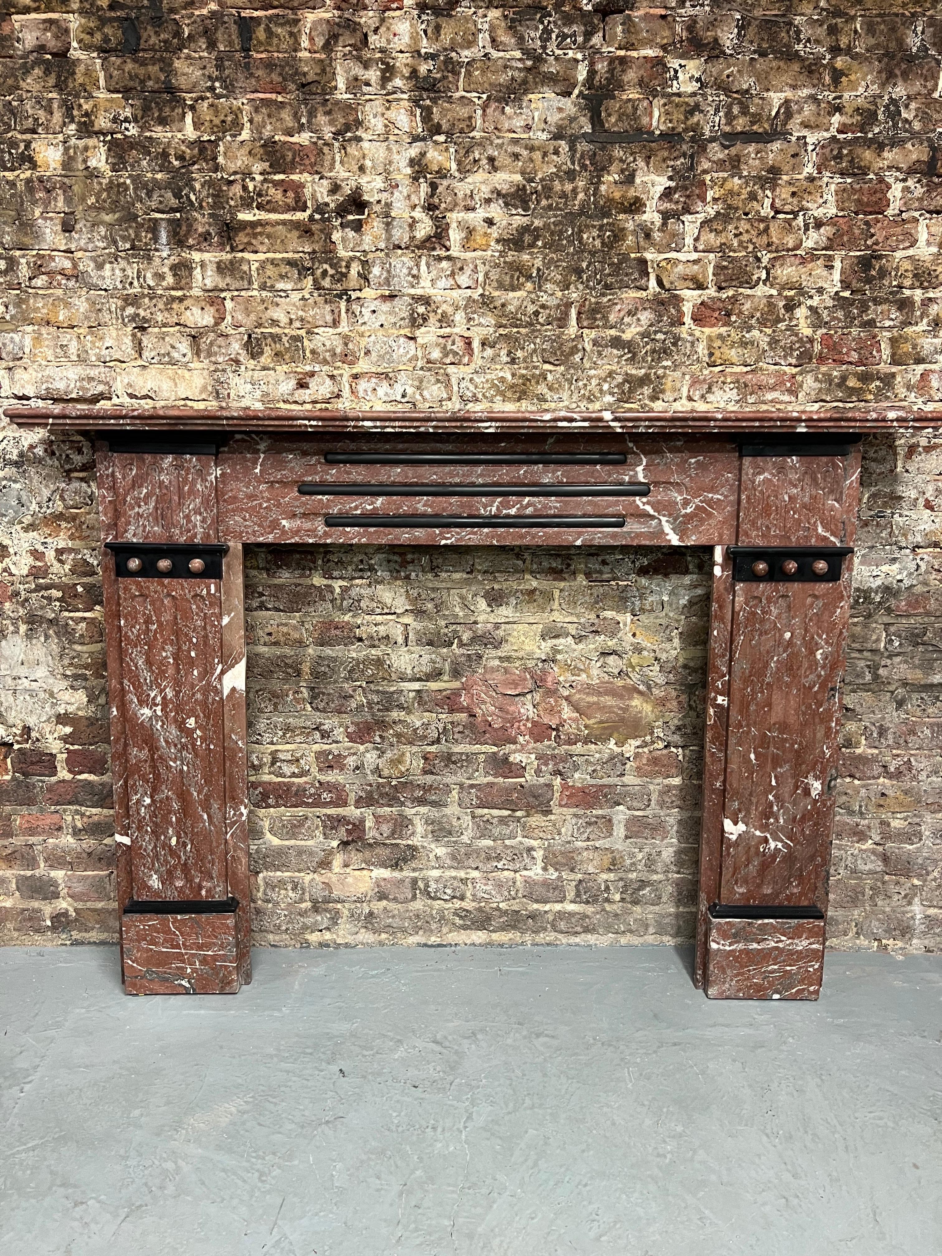 19th Century Marble Fireplace Mantlepiece In Good Condition For Sale In London, GB