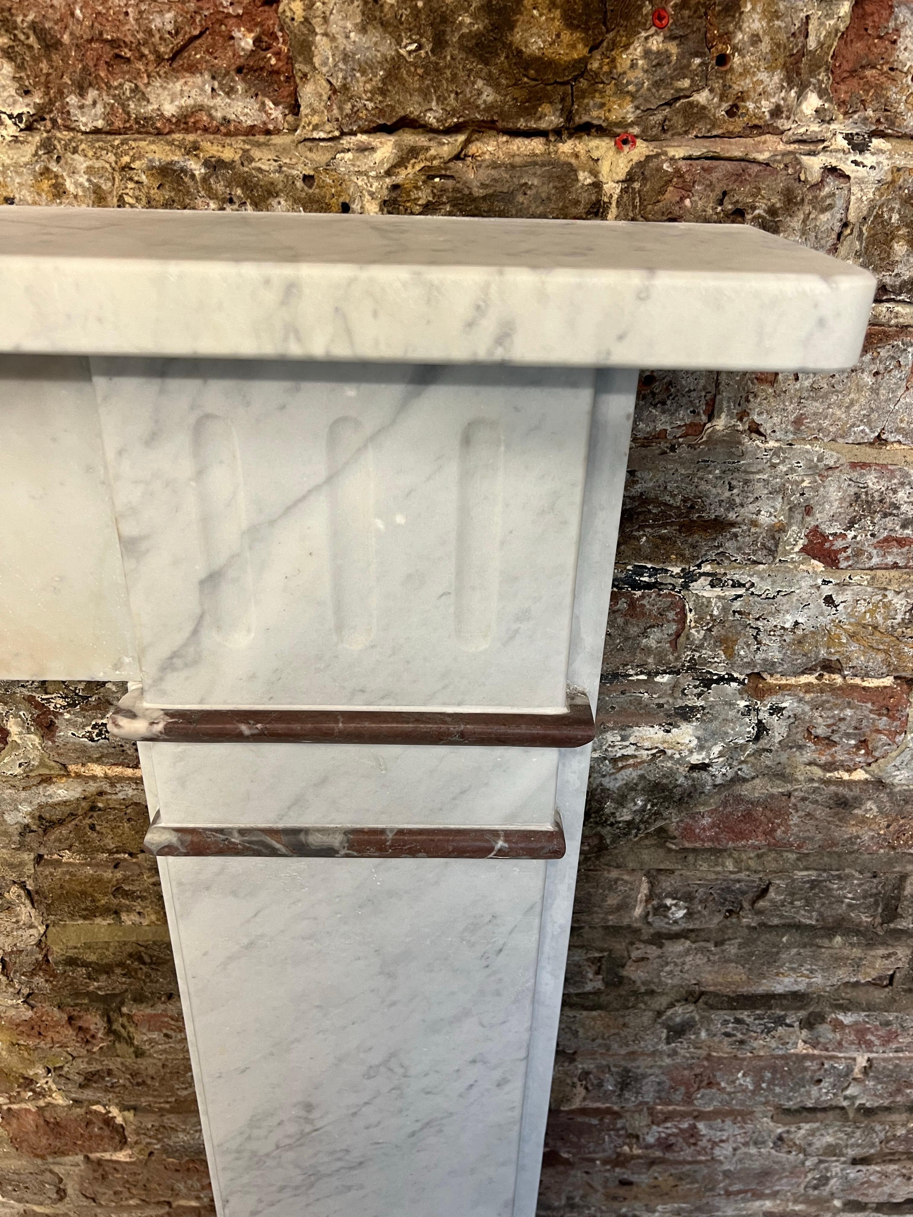 19th Century Marble Fireplace Surround Mantlepiece For Sale 4