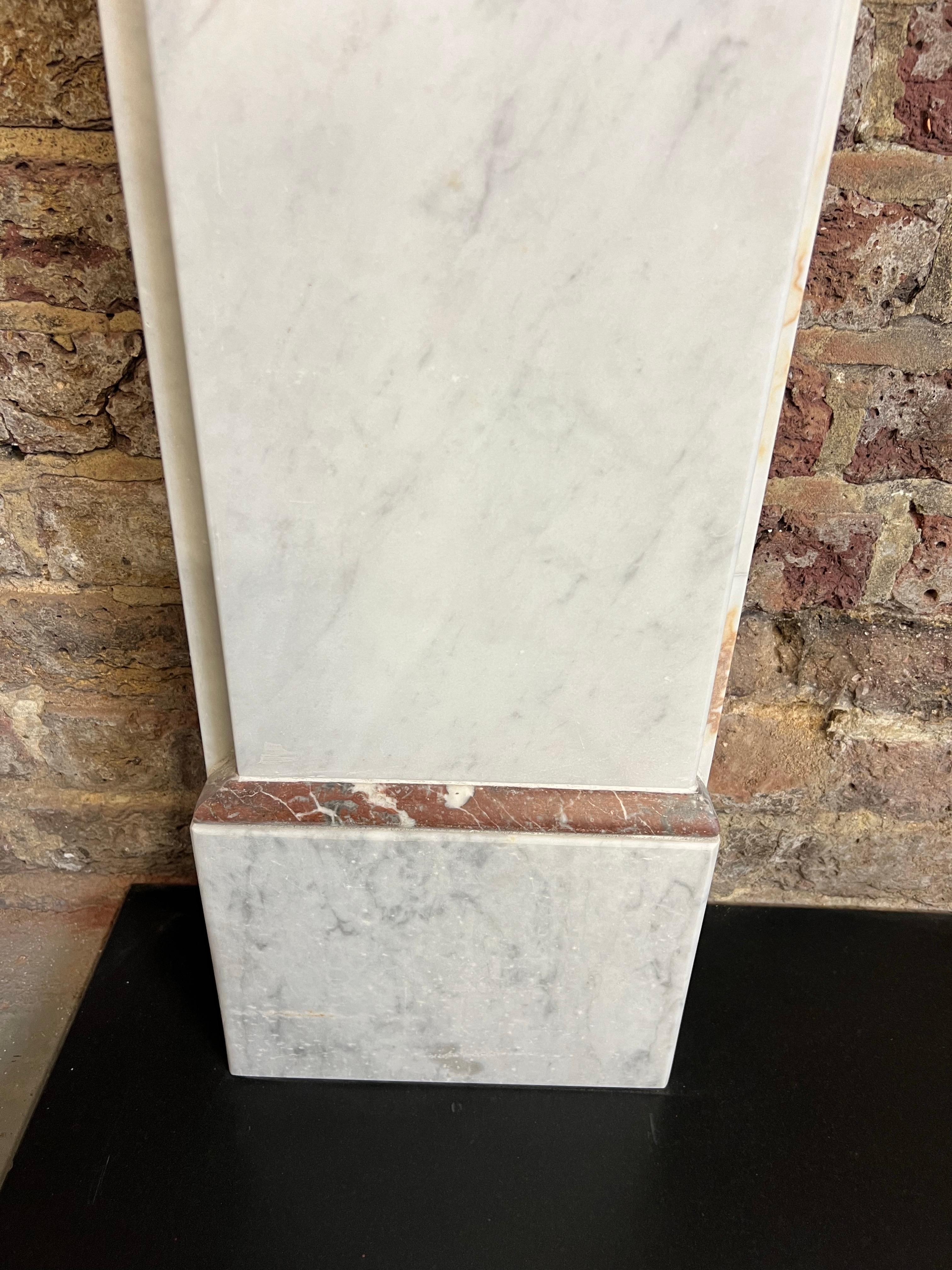 Victorian 19th Century Marble Fireplace Surround Mantlepiece For Sale