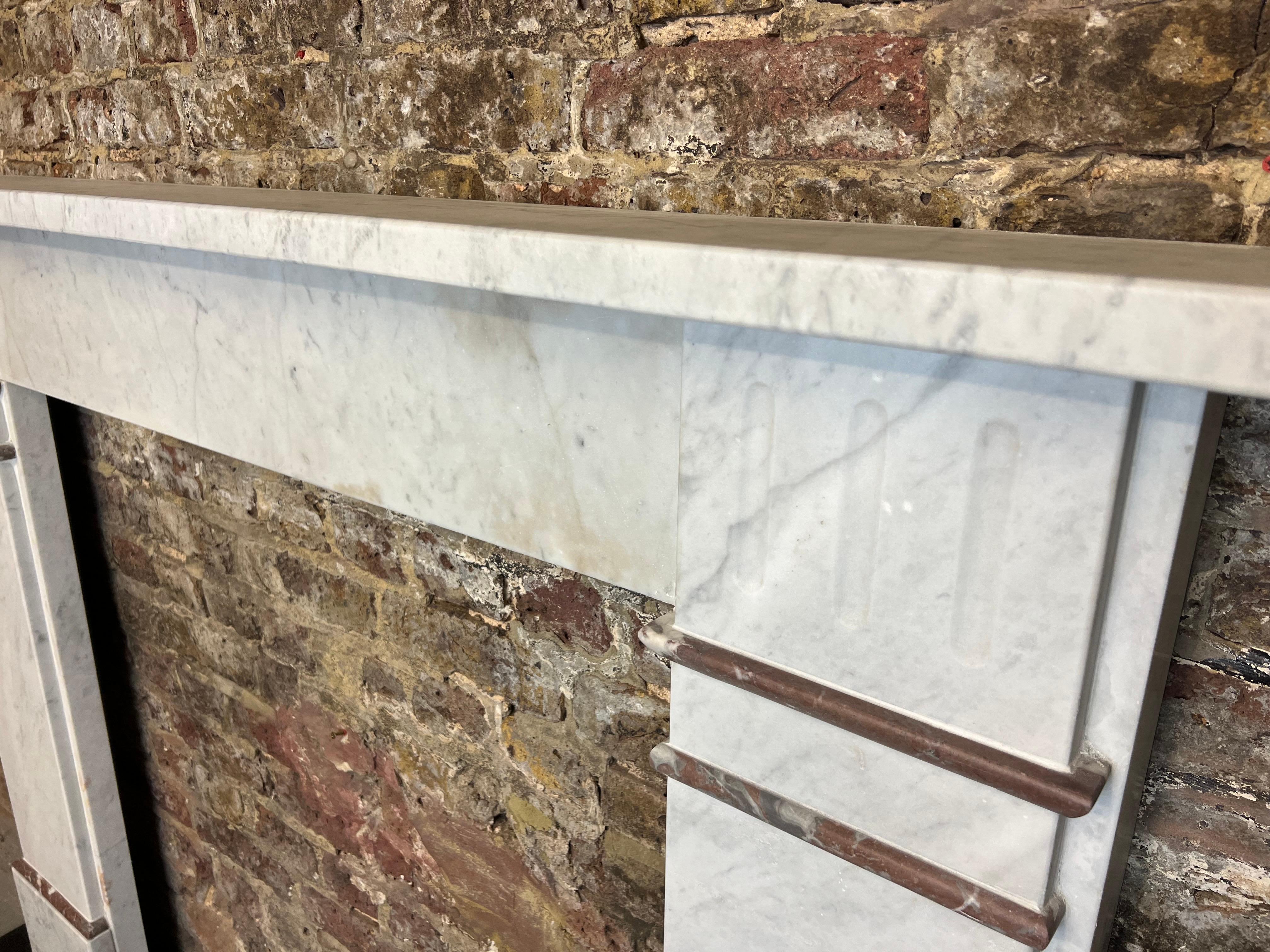 19th Century Marble Fireplace Surround Mantlepiece For Sale 1