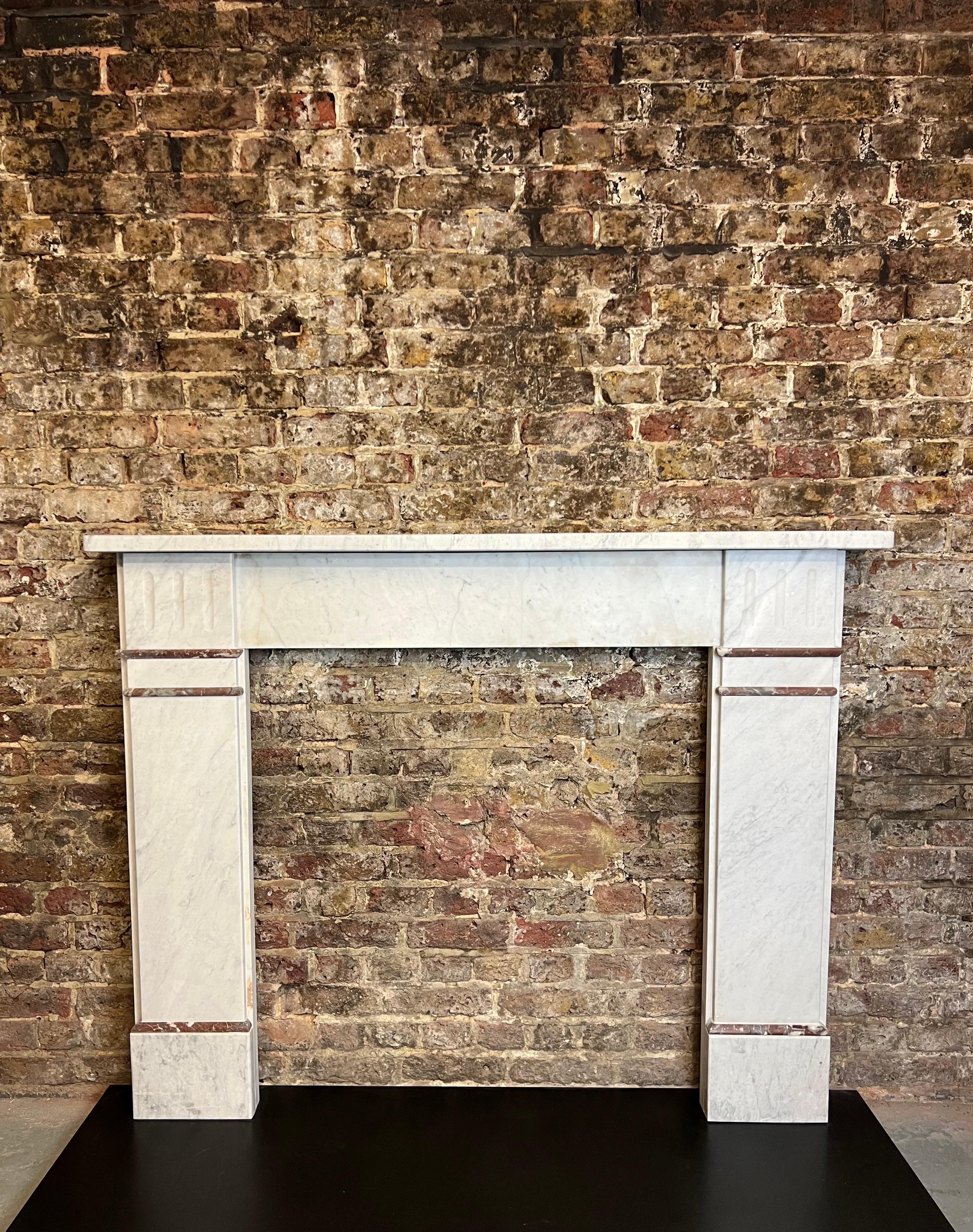 19th Century Marble Fireplace Surround Mantlepiece For Sale 2