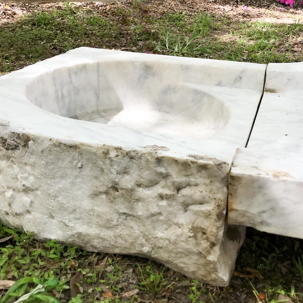 19th Century Marble Fountain Basin or Garden Sink 3