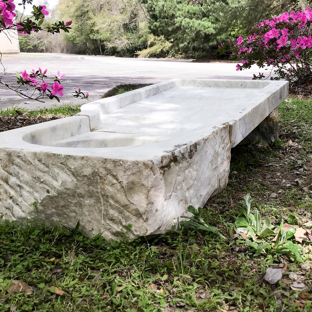 19th Century Marble Fountain Basin or Garden Sink 1