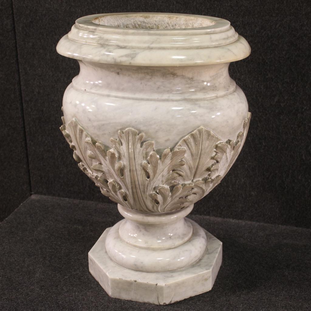 19th Century Marble Italian Antique Vase, 1860 1