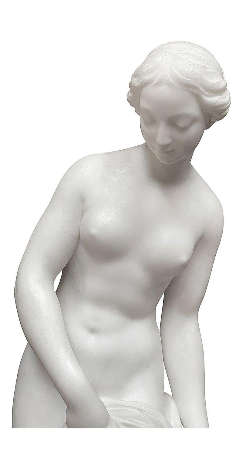 19th Century Marble nude. In Good Condition For Sale In Brighton, Sussex
