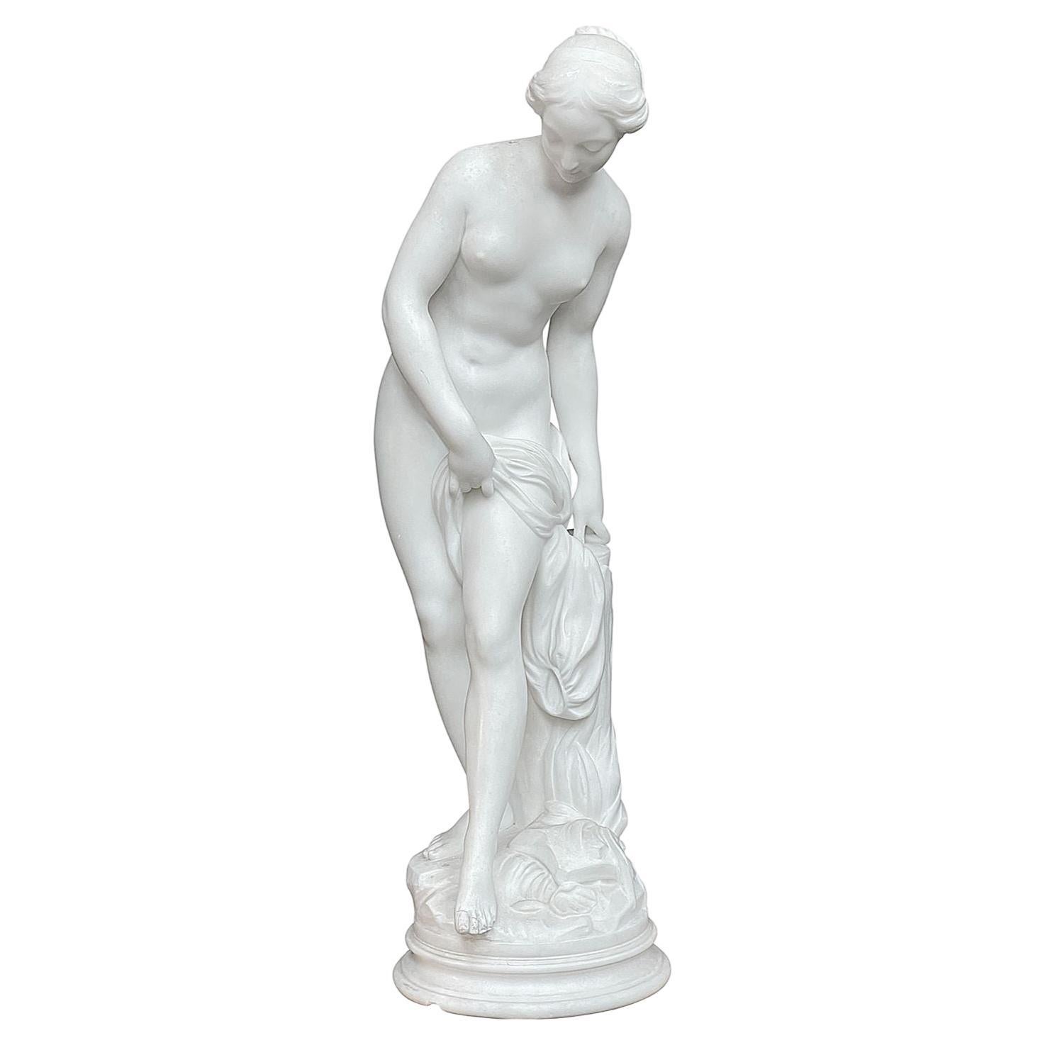 19th Century Marble nude. For Sale