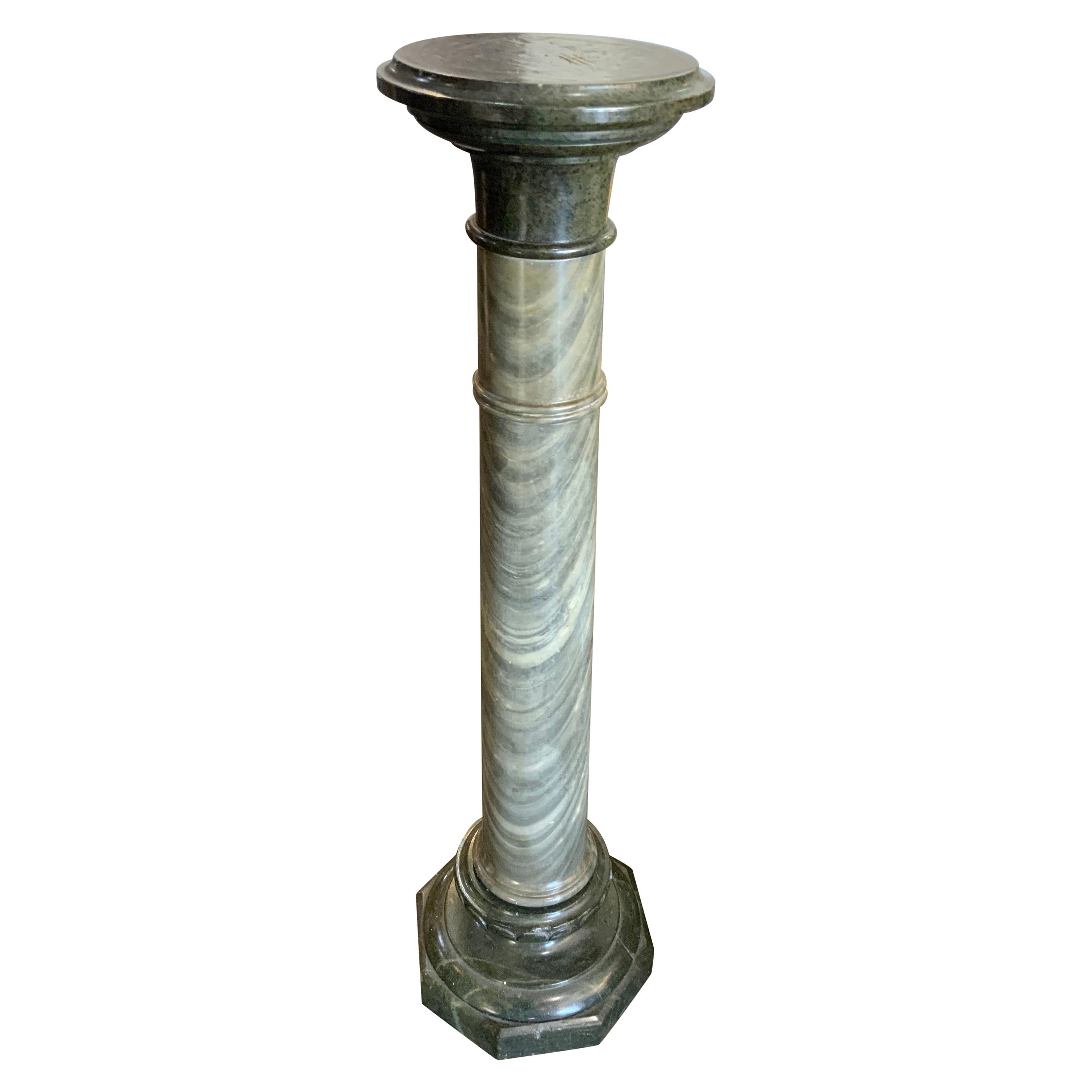 19th Century Marble Pedestal from France For Sale
