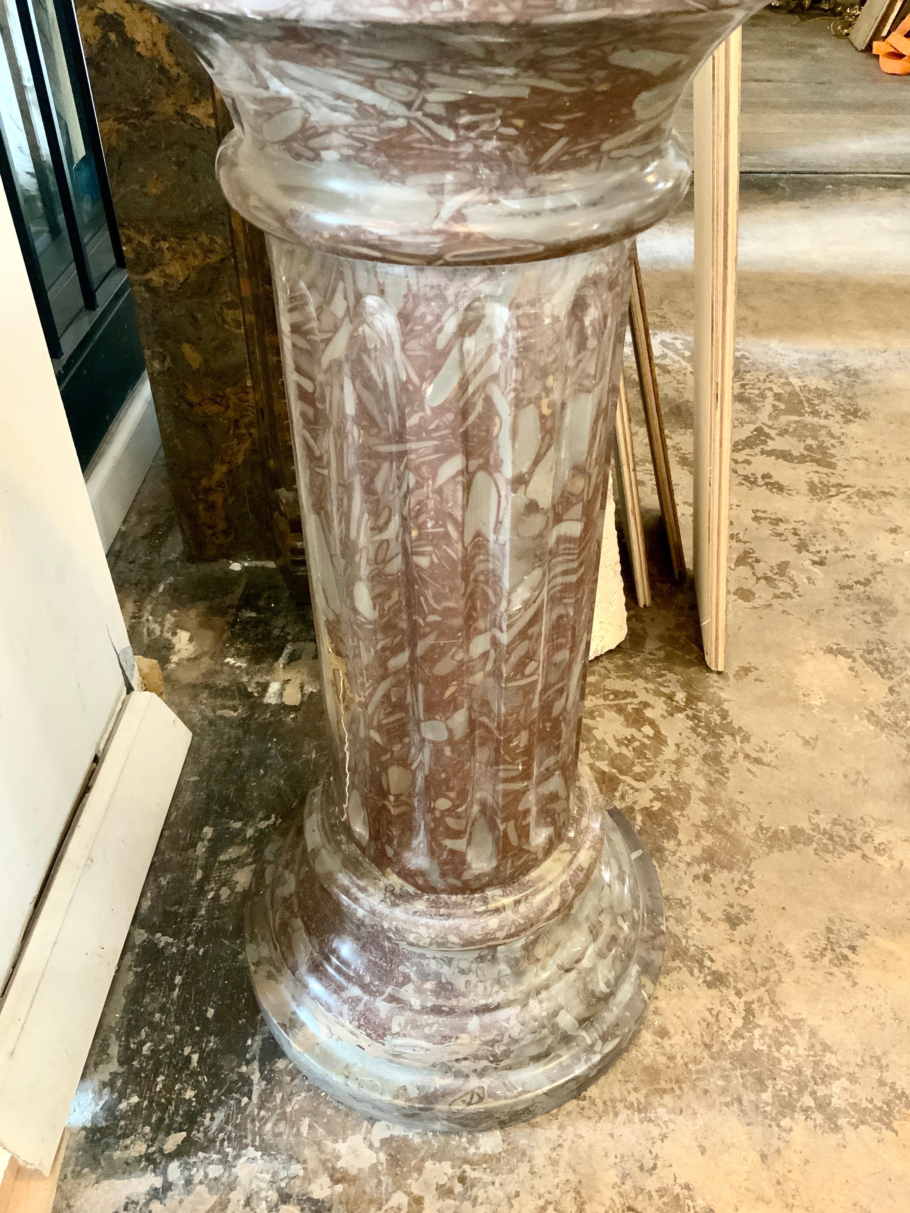 19th Century Marble Pedestal from Italy 1