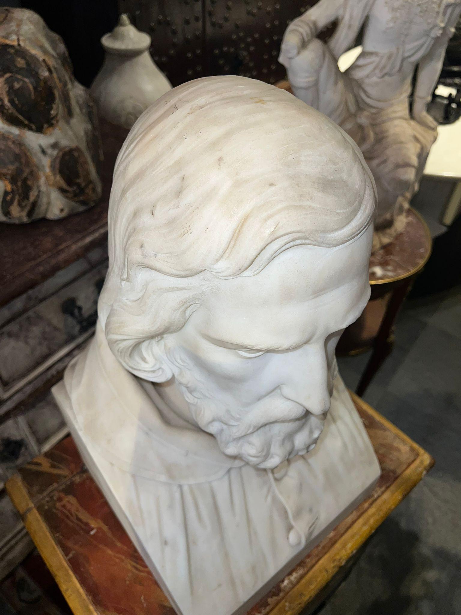 Italian 19th century marble sculpture by Giovanni Seleroni For Sale