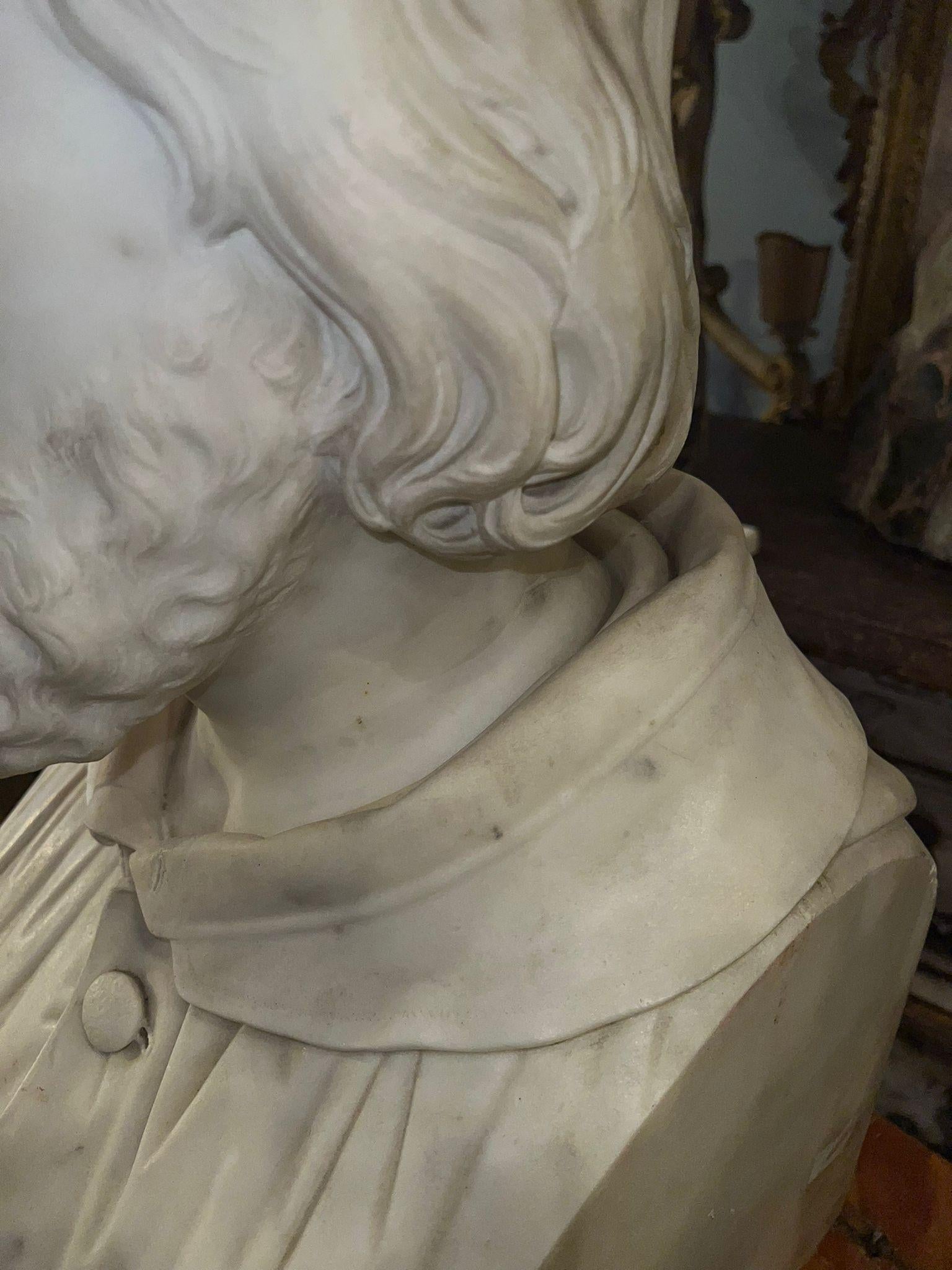 19th Century 19th century marble sculpture by Giovanni Seleroni