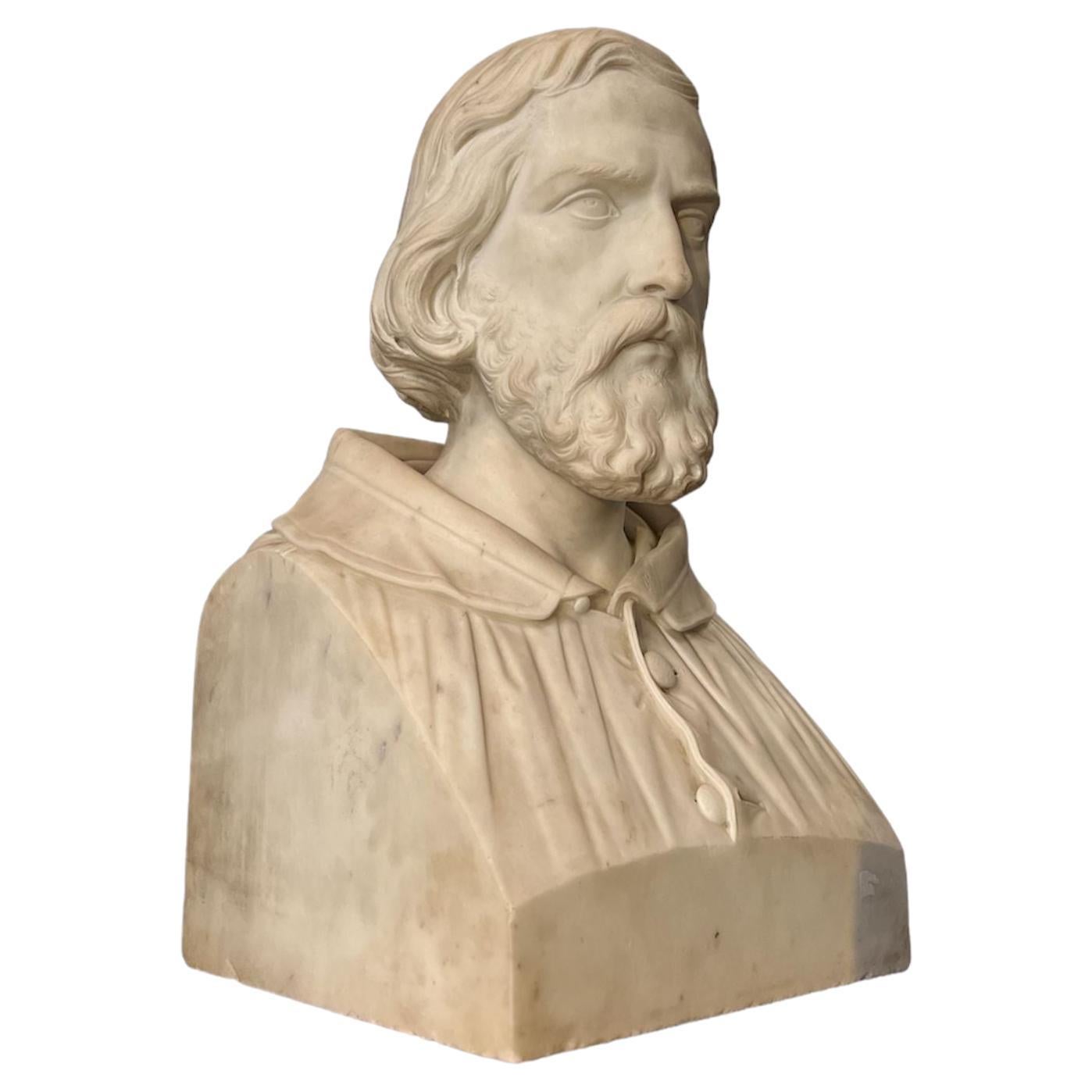 19th century marble sculpture by Giovanni Seleroni For Sale