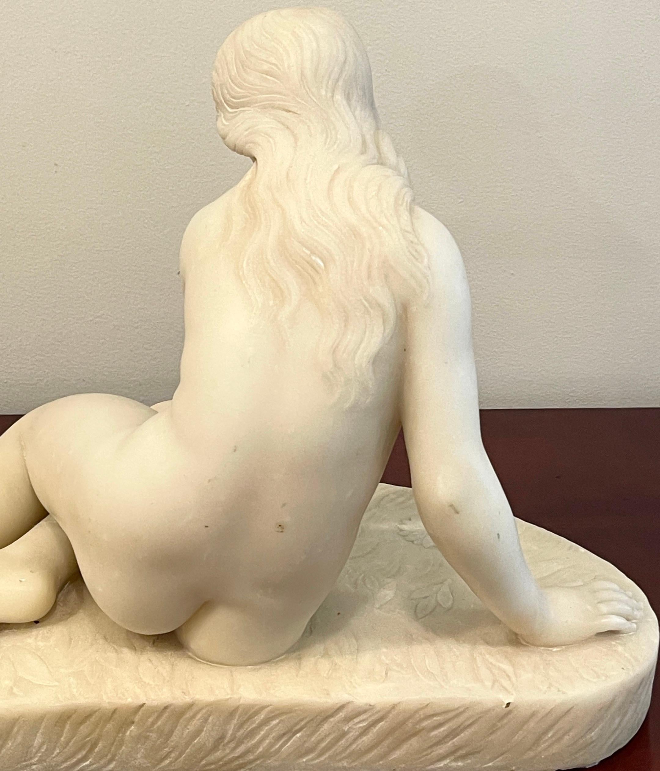 19th Century Marble Sculpture “Eve at the Fountain” After Edward Hodges Baily For Sale 5