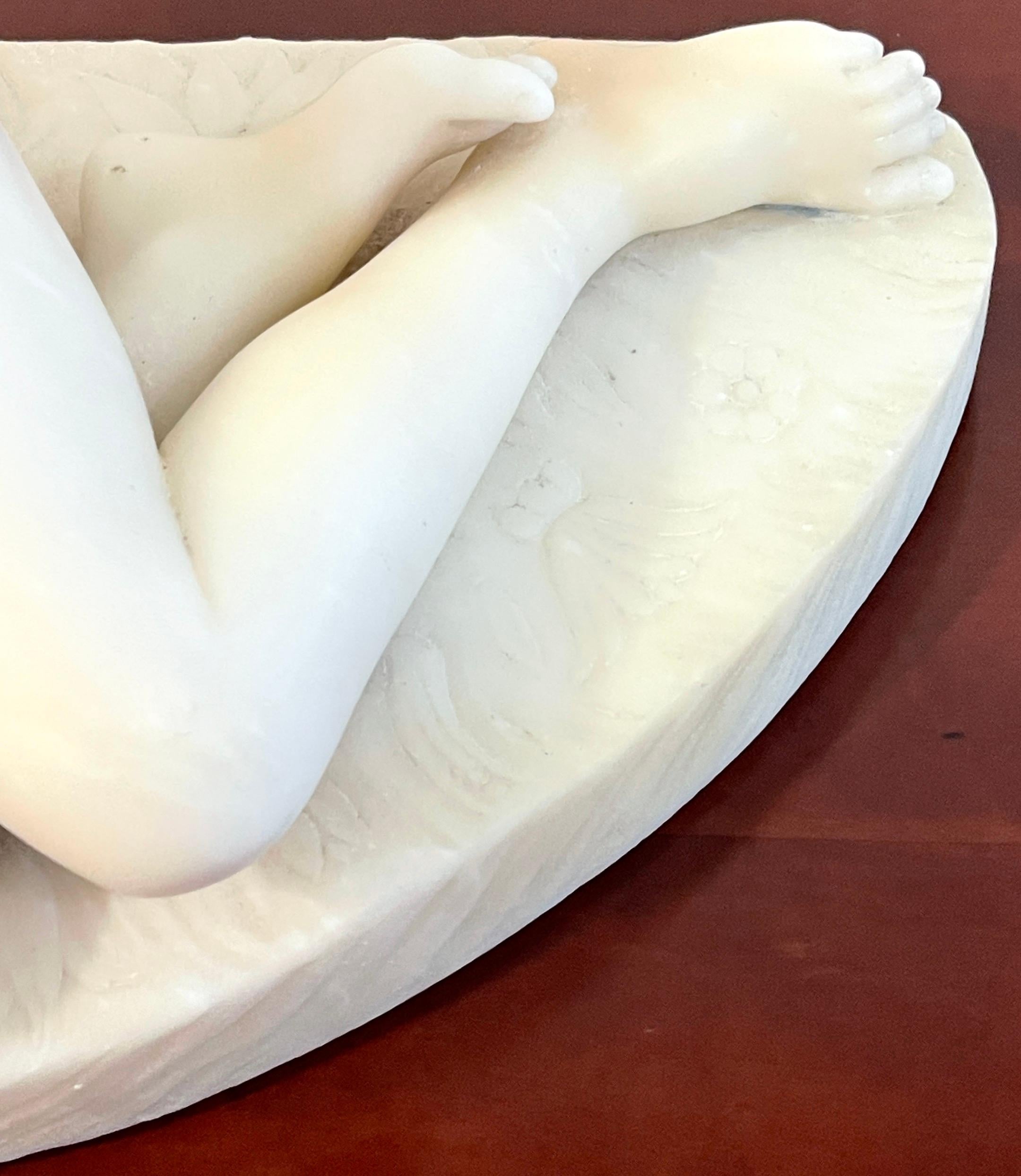 19th Century Marble Sculpture “Eve at the Fountain” After Edward Hodges Baily For Sale 7