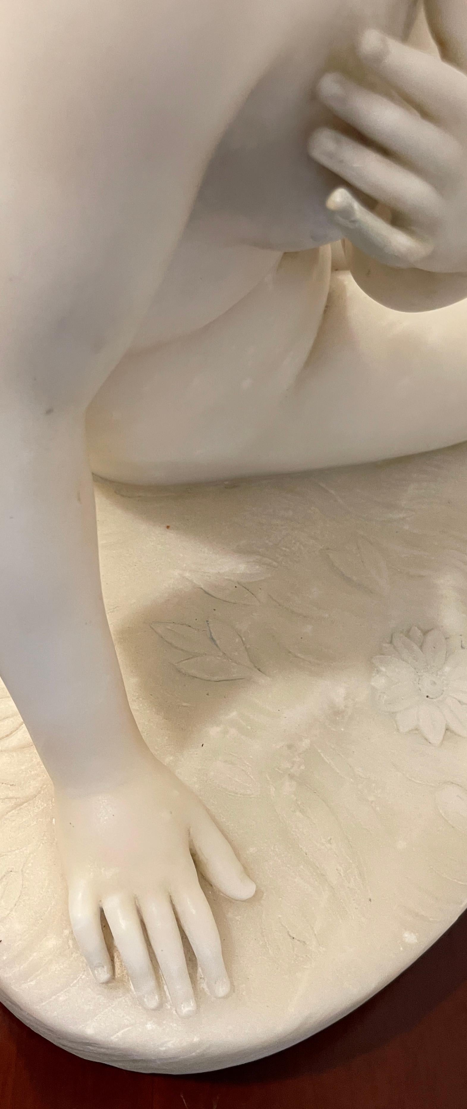 19th Century Marble Sculpture “Eve at the Fountain” After Edward Hodges Baily For Sale 1