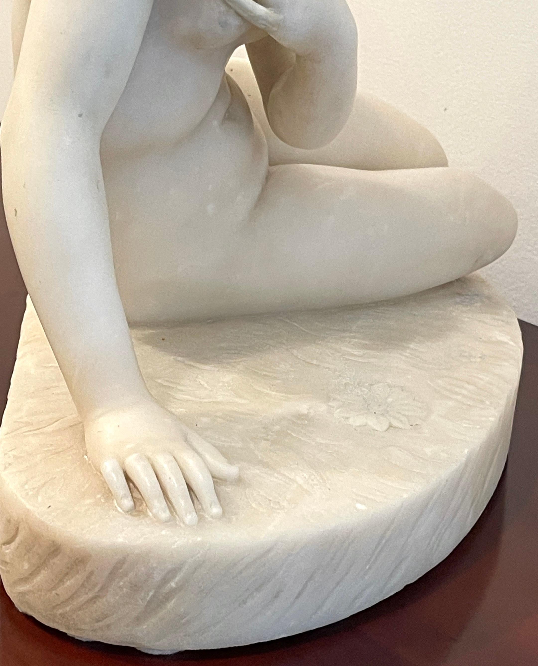 19th Century Marble Sculpture “Eve at the Fountain” After Edward Hodges Baily For Sale 2
