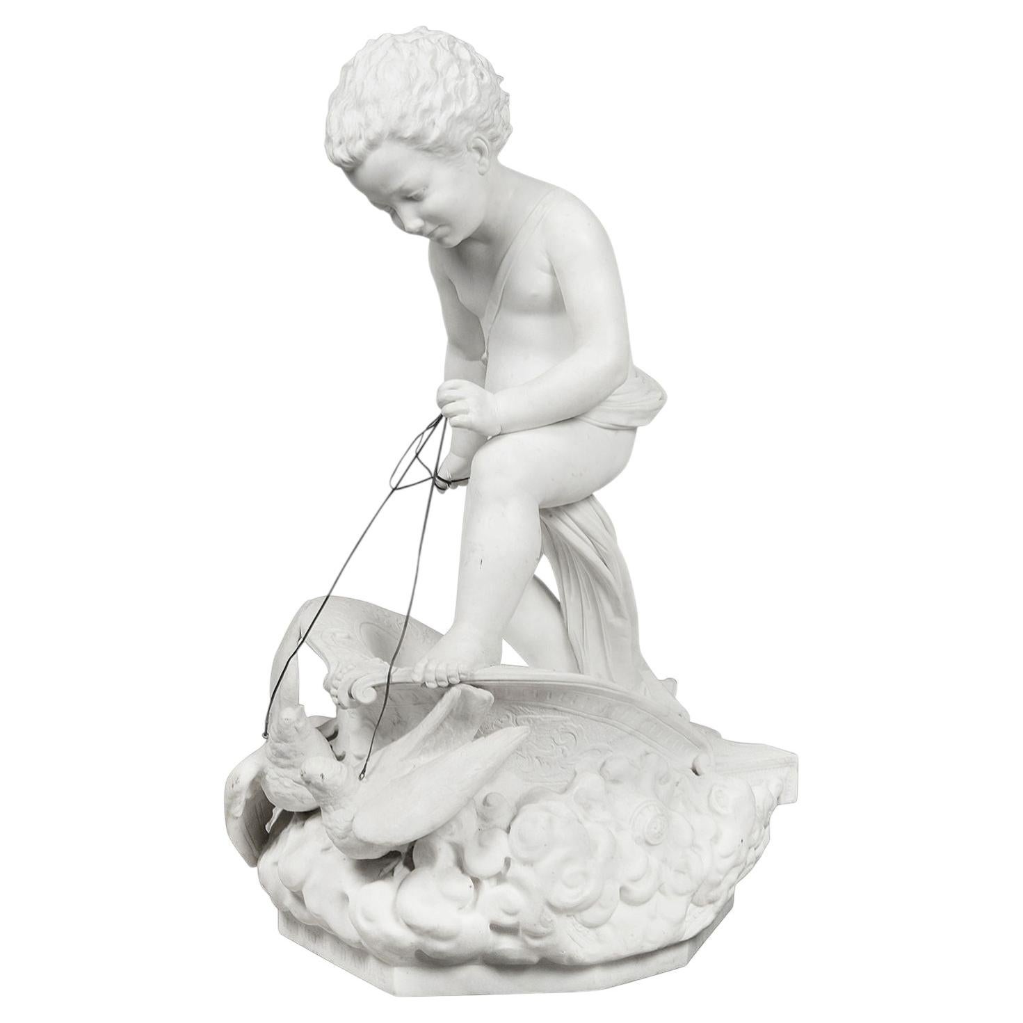 19th Century Marble statue 'The Triumph of Love' attributed to Antonio Canova For Sale