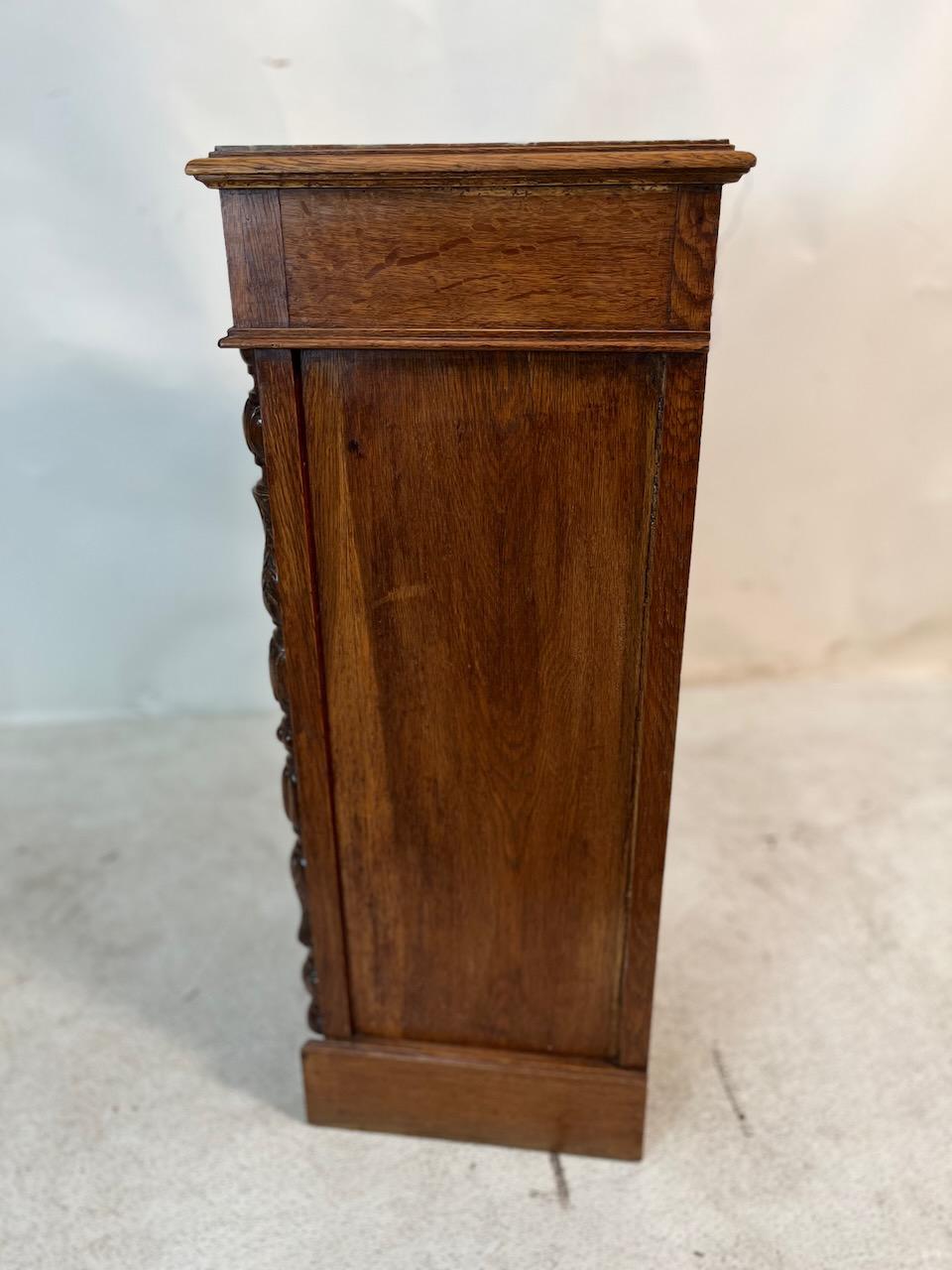 Renaissance Revival 19th Century Marble Top Cabinet