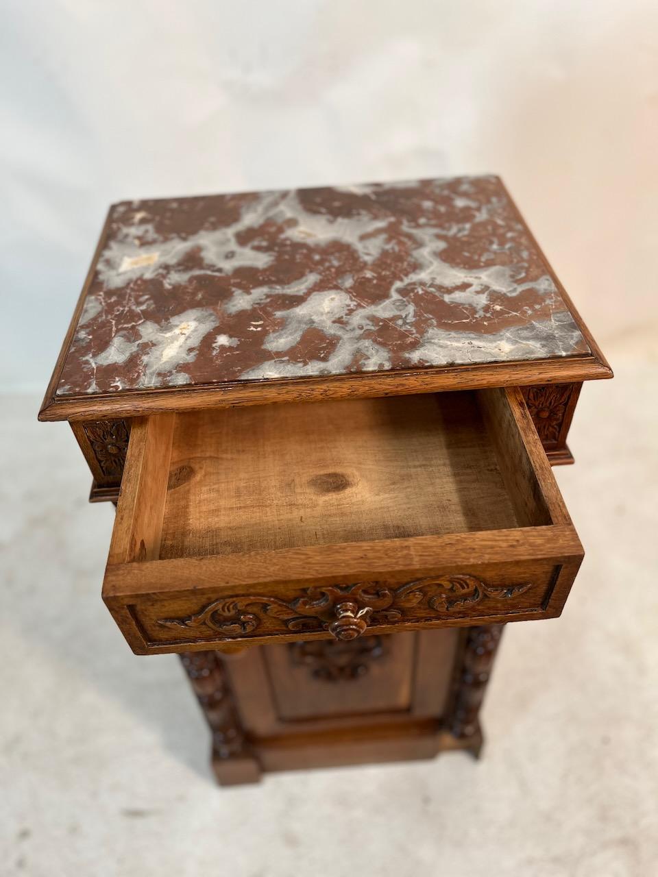 19th Century Marble Top Cabinet 2