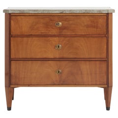 19th Century Marble Top Chest of Drawers