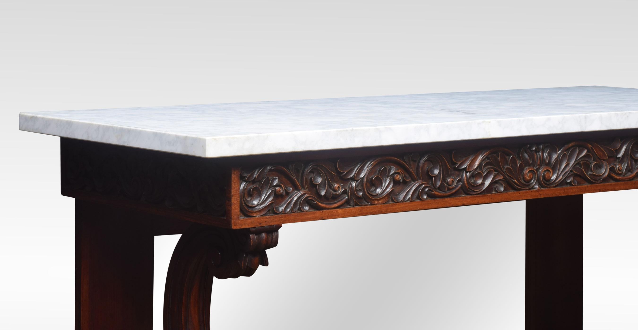 British 19th Century Marble Top Console Table For Sale