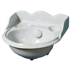 19th Century Marbleised Bathroom Bowl Sink