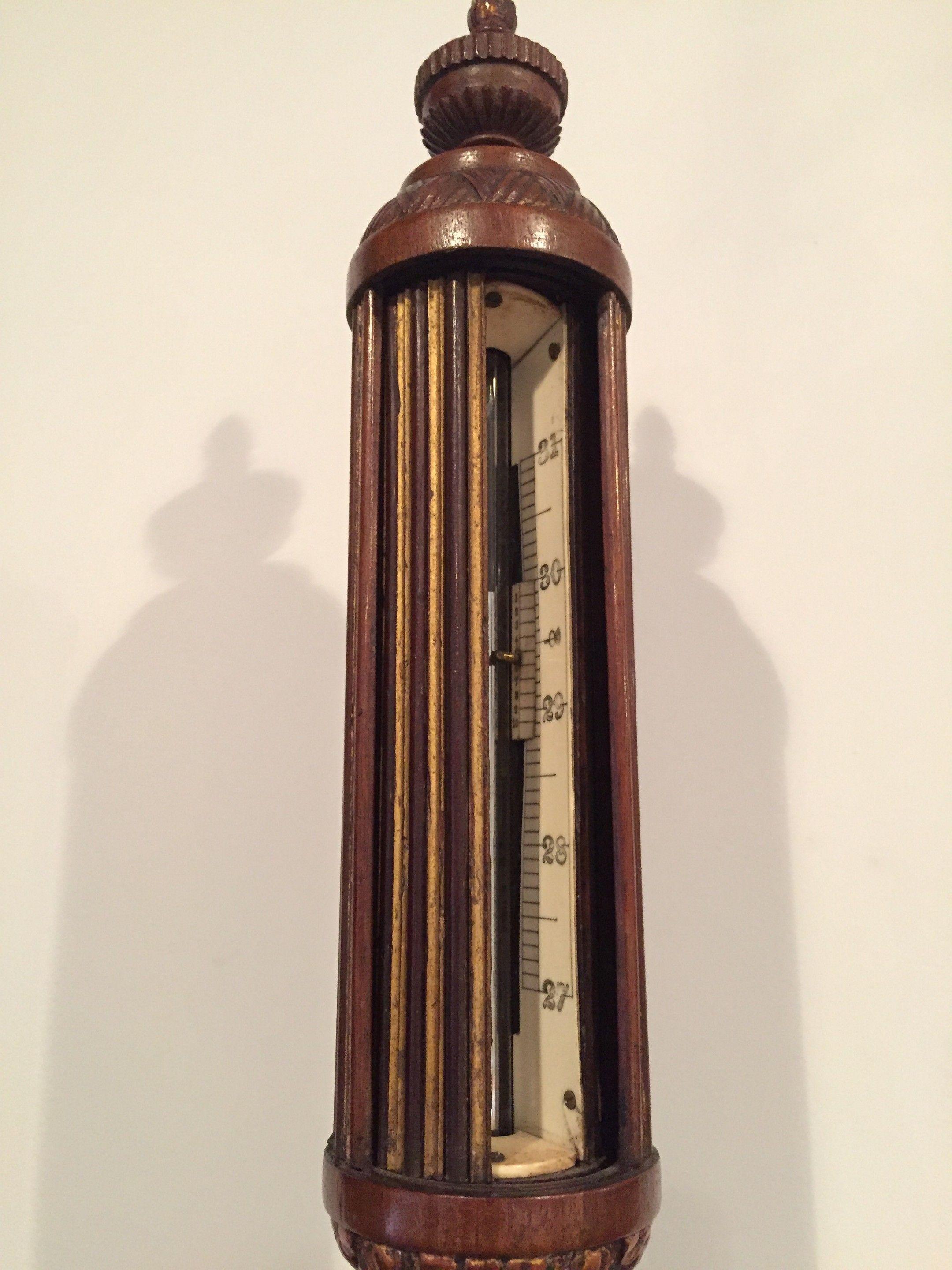 Antike Englisch Mahagoni-Marine-Barometer unterzeichnet von Nixon, 19. Jahrhundert  (George IV.) im Angebot