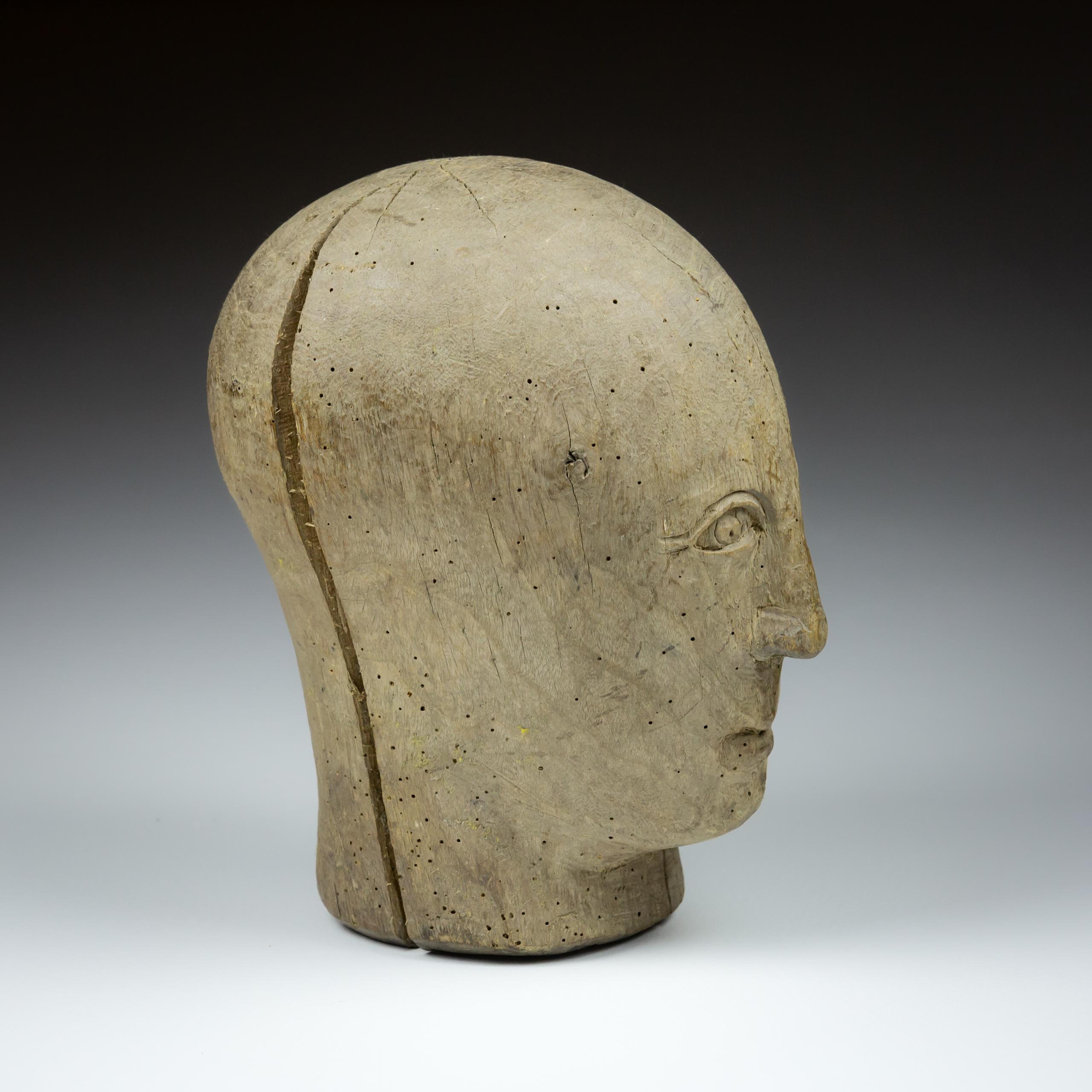 19th Century Marotte or Miliners Head For Sale 1