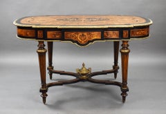 19th Century Marquetry Centre Table