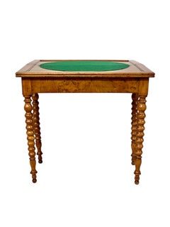 19th Century Marquetry Fold-Over Game Table