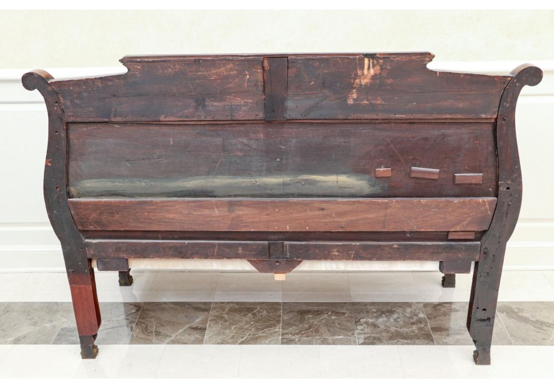 19th Century Marquetry Inlaid Bench  in Aesthetic Movement Style For Sale 14