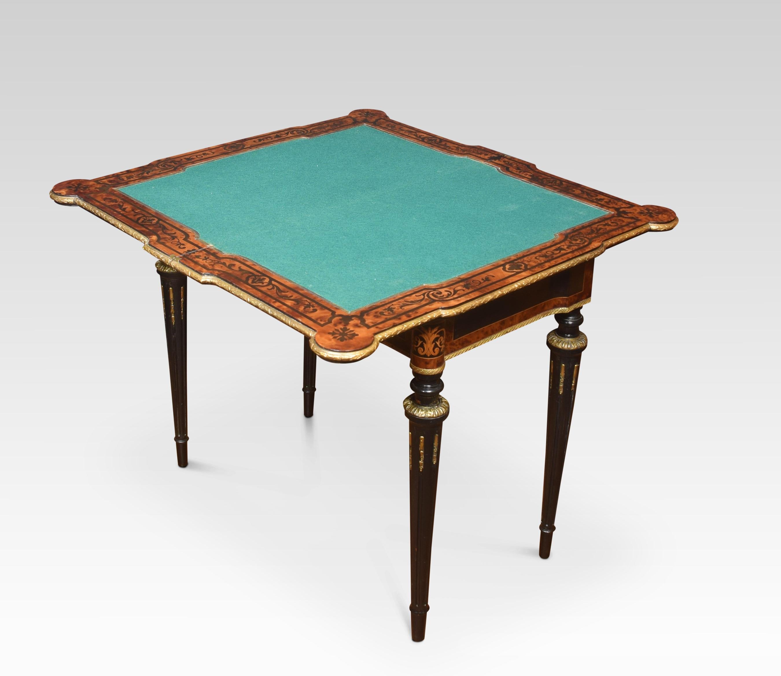 19th Century Marquetry Inlaid Card Table at 1stDibs card table