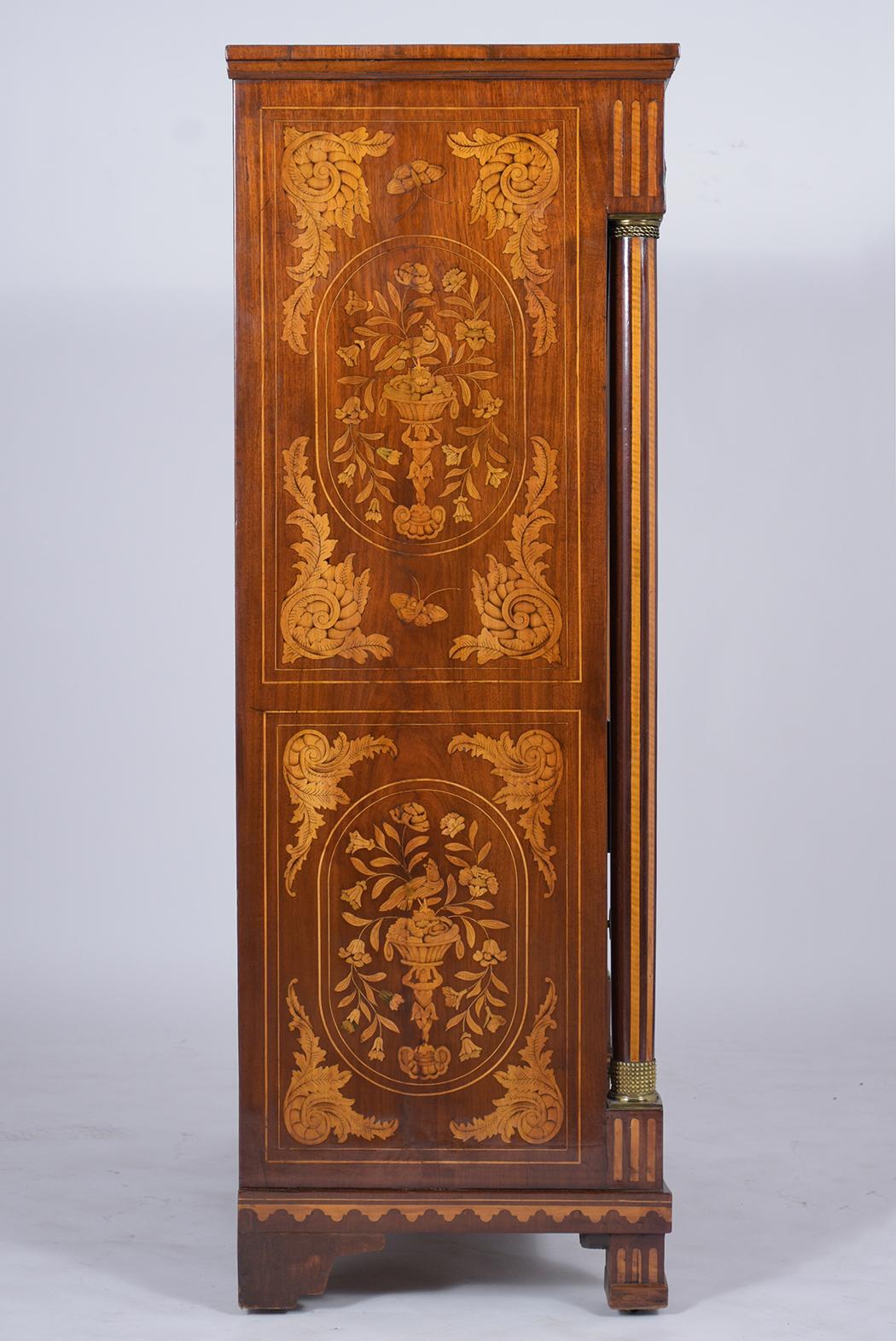 19th Century Marquetry Secretaire 7