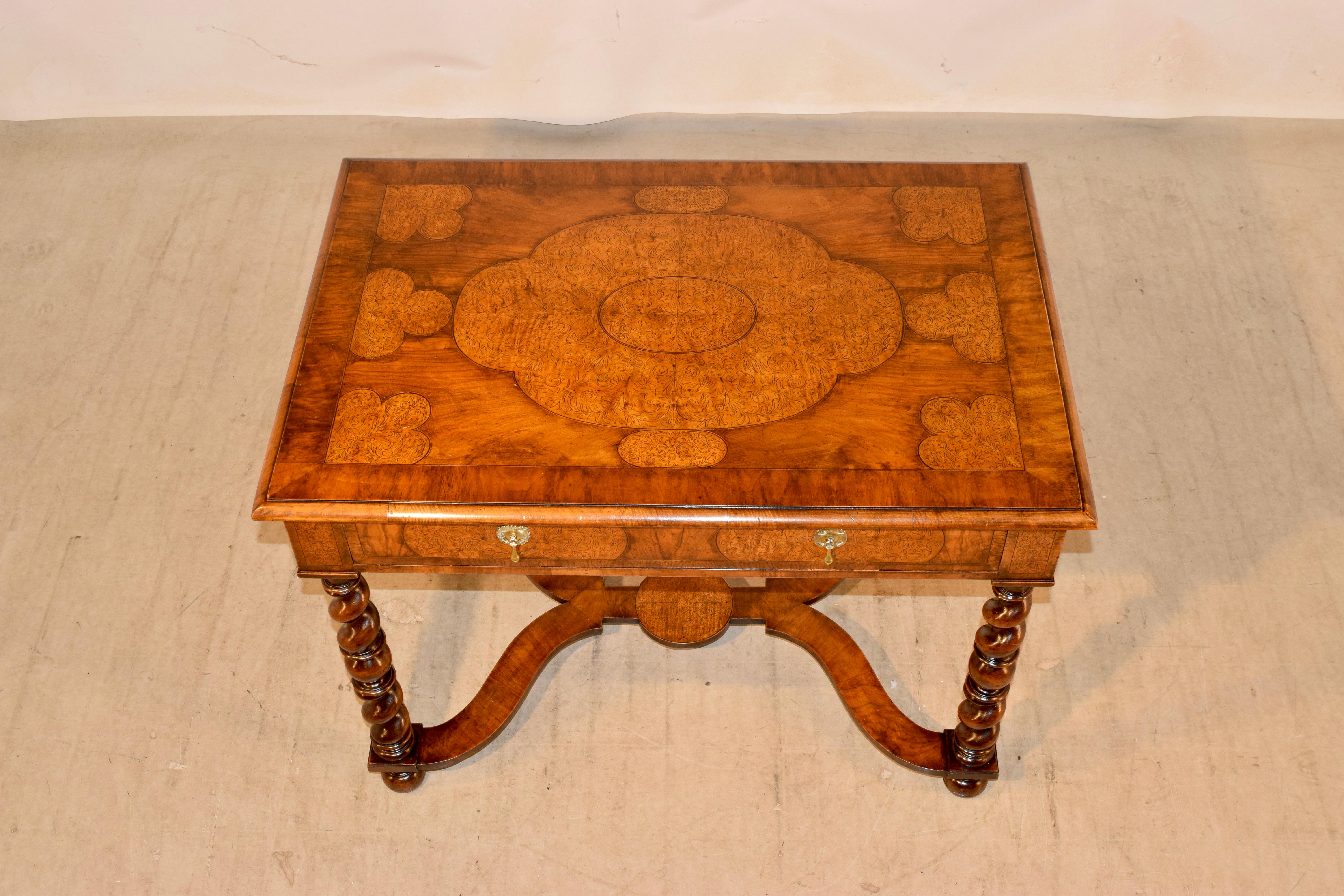19th Century Marquetry Side Table 6